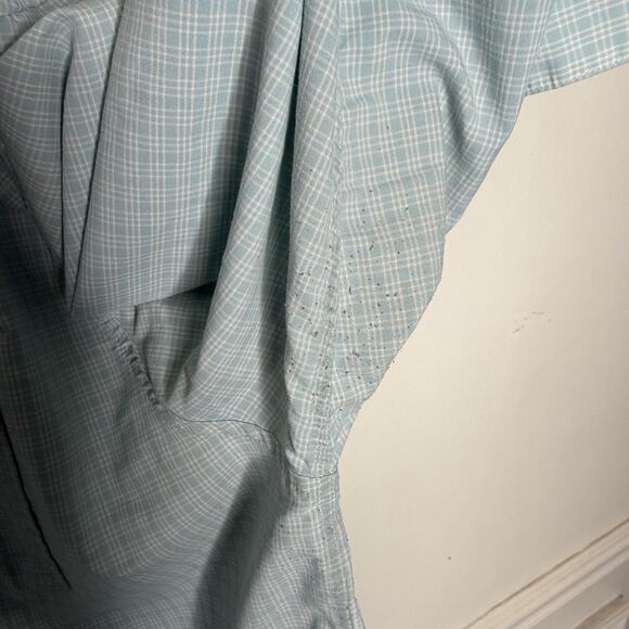 Howler Brothers H Bar B Tech Long Sleeve Fishing Shirt Men's X-Large Blue Plaid - Picture 10 of 11